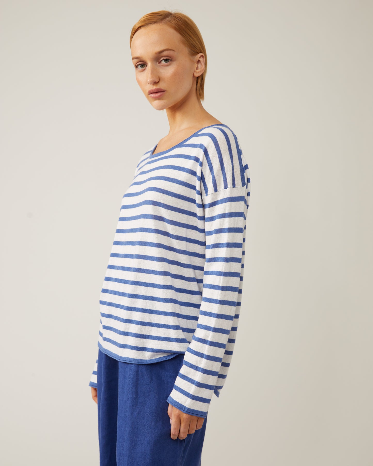 Freddie linen and cotton sweater