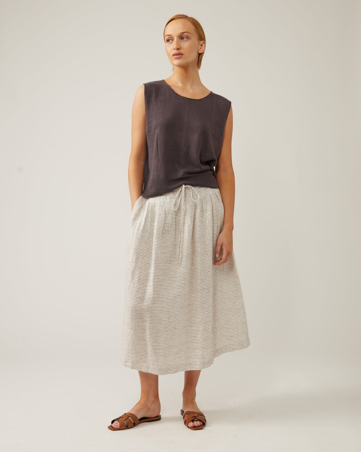 JENNY sleeveless linen sweater 