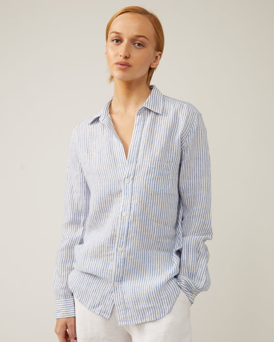 chemise en lin EMMY à rayures