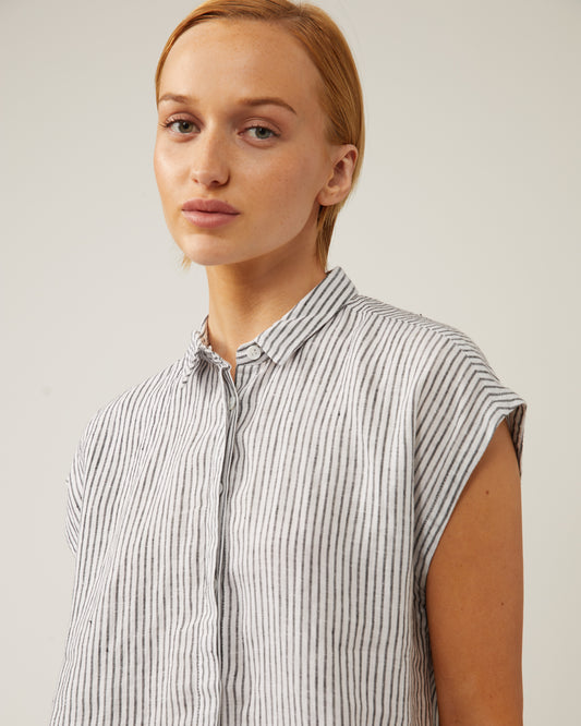 DOLORES linen short-sleeved shirt