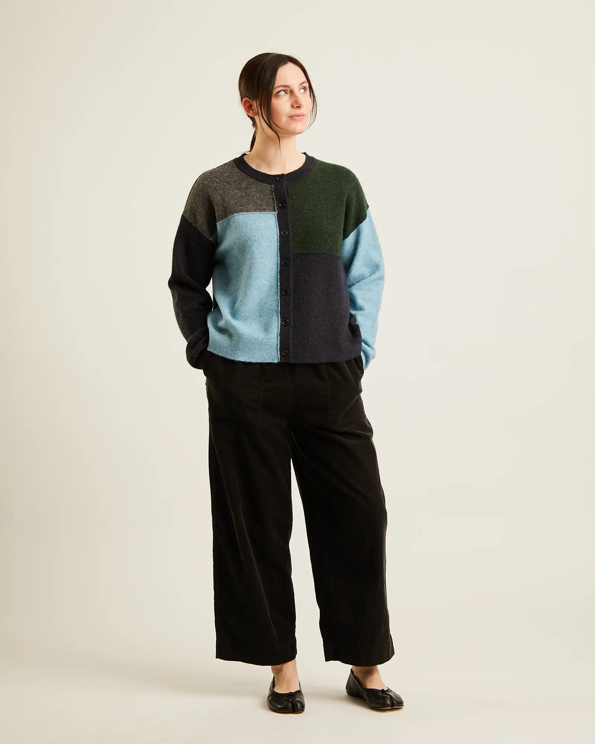 pantalon en corduroy fin LESLIE