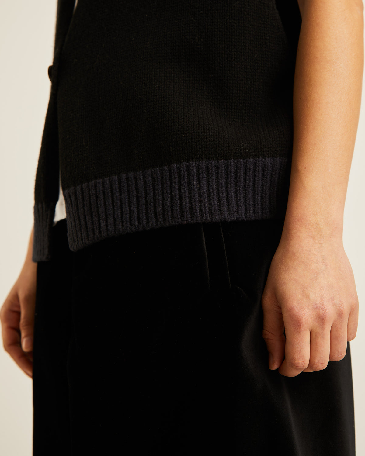 cardigan sans manches en laine TSUKI