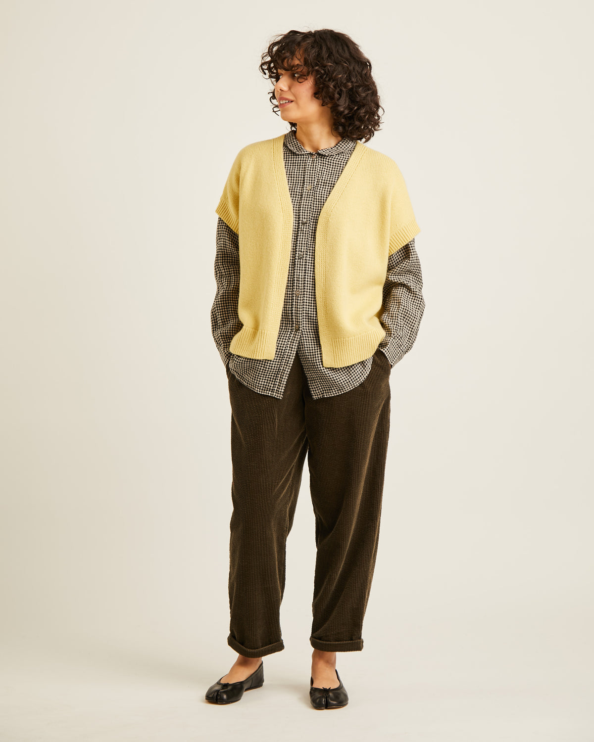 cardigan sans manches en laine YUNA