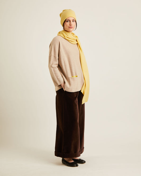 CAL wool and cashmere scarf