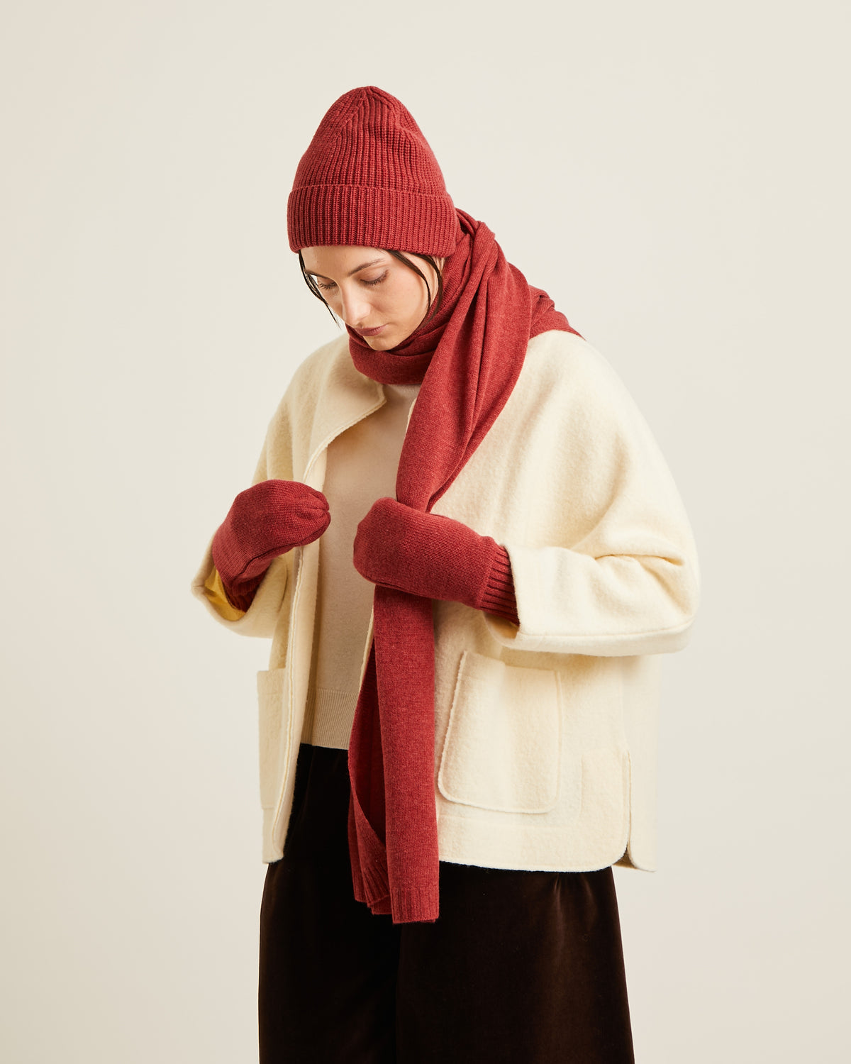 MOLLY wool and cashmere mittens