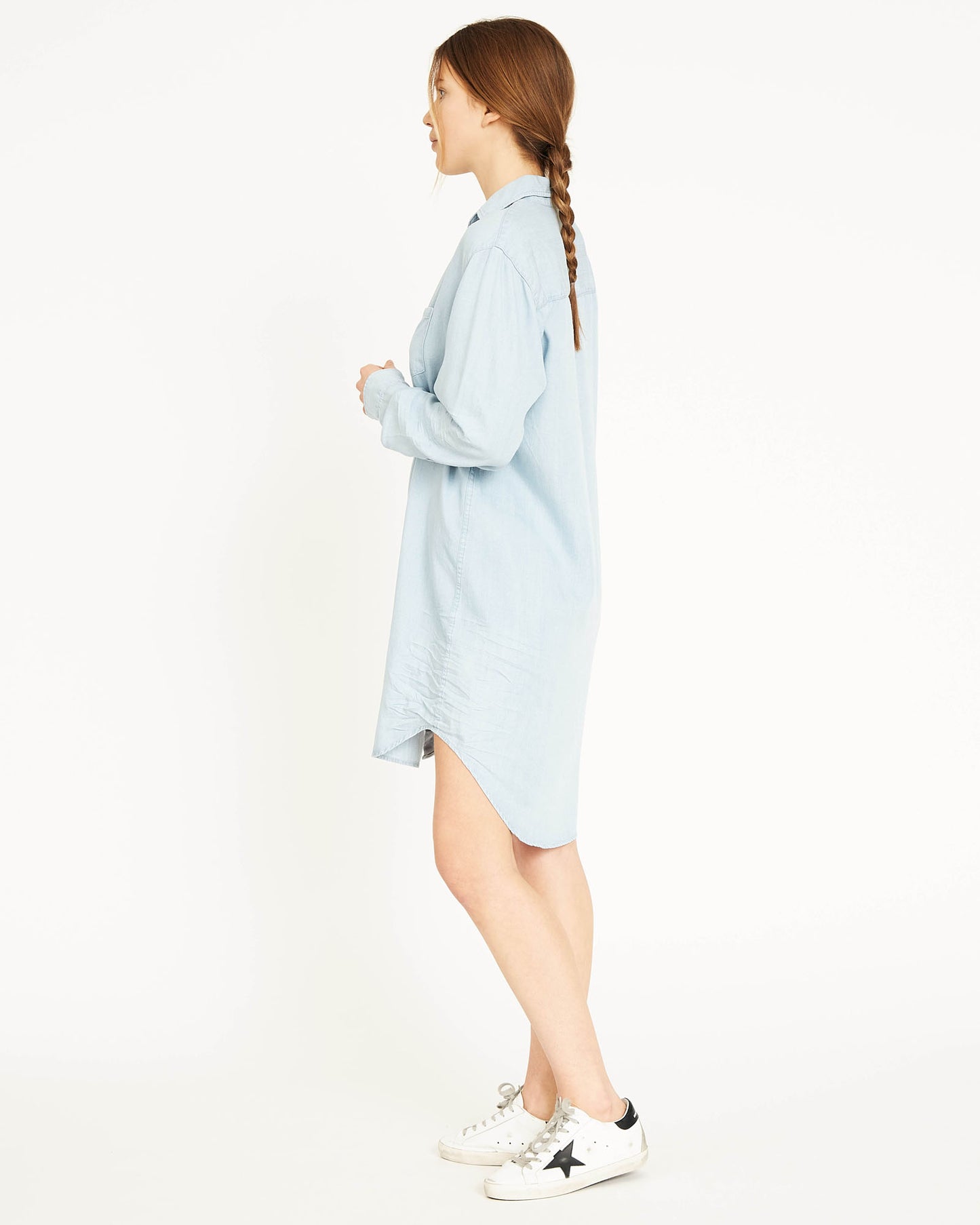 robe-chemise en coton et lyocell KAY