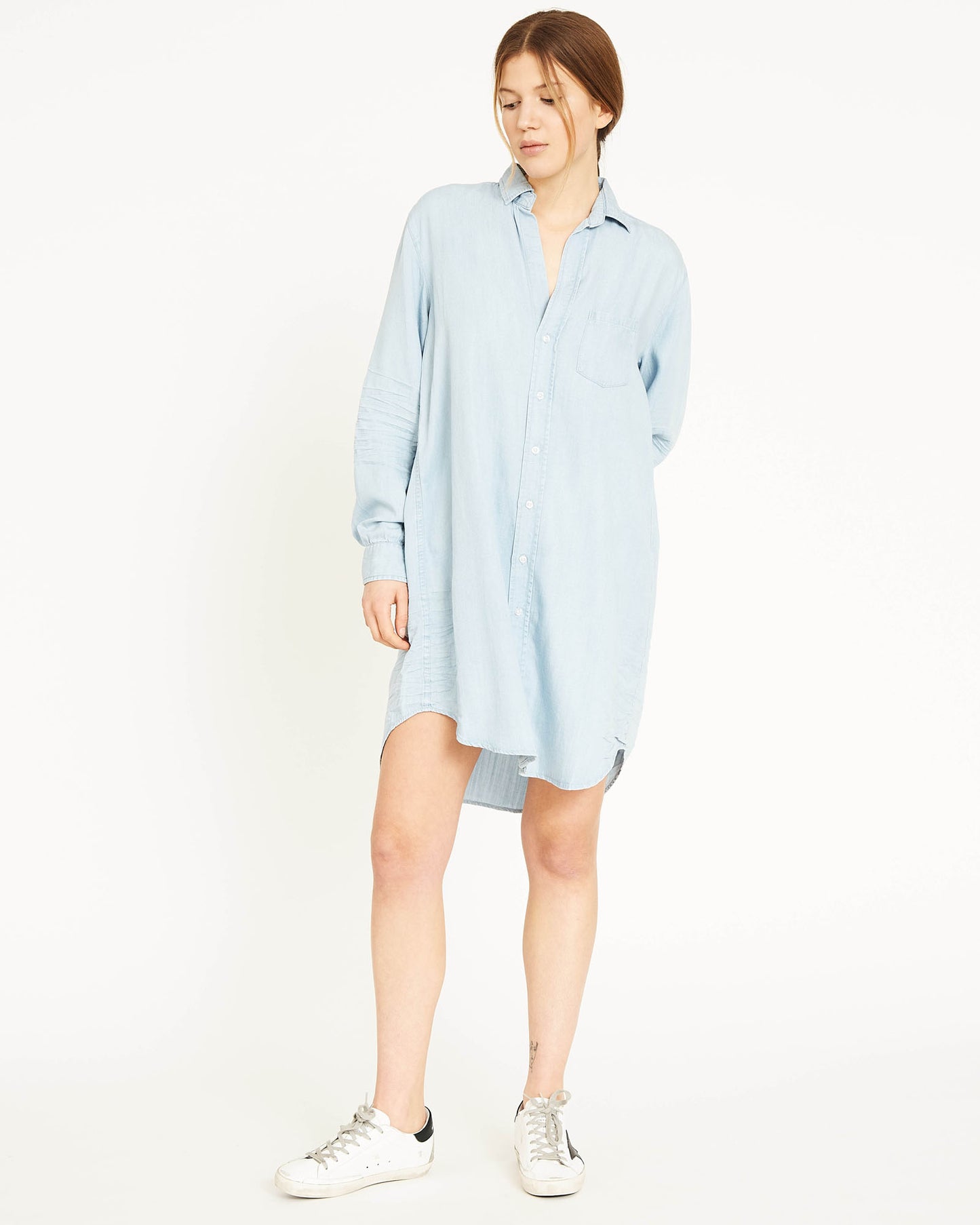 robe-chemise en coton et lyocell KAY