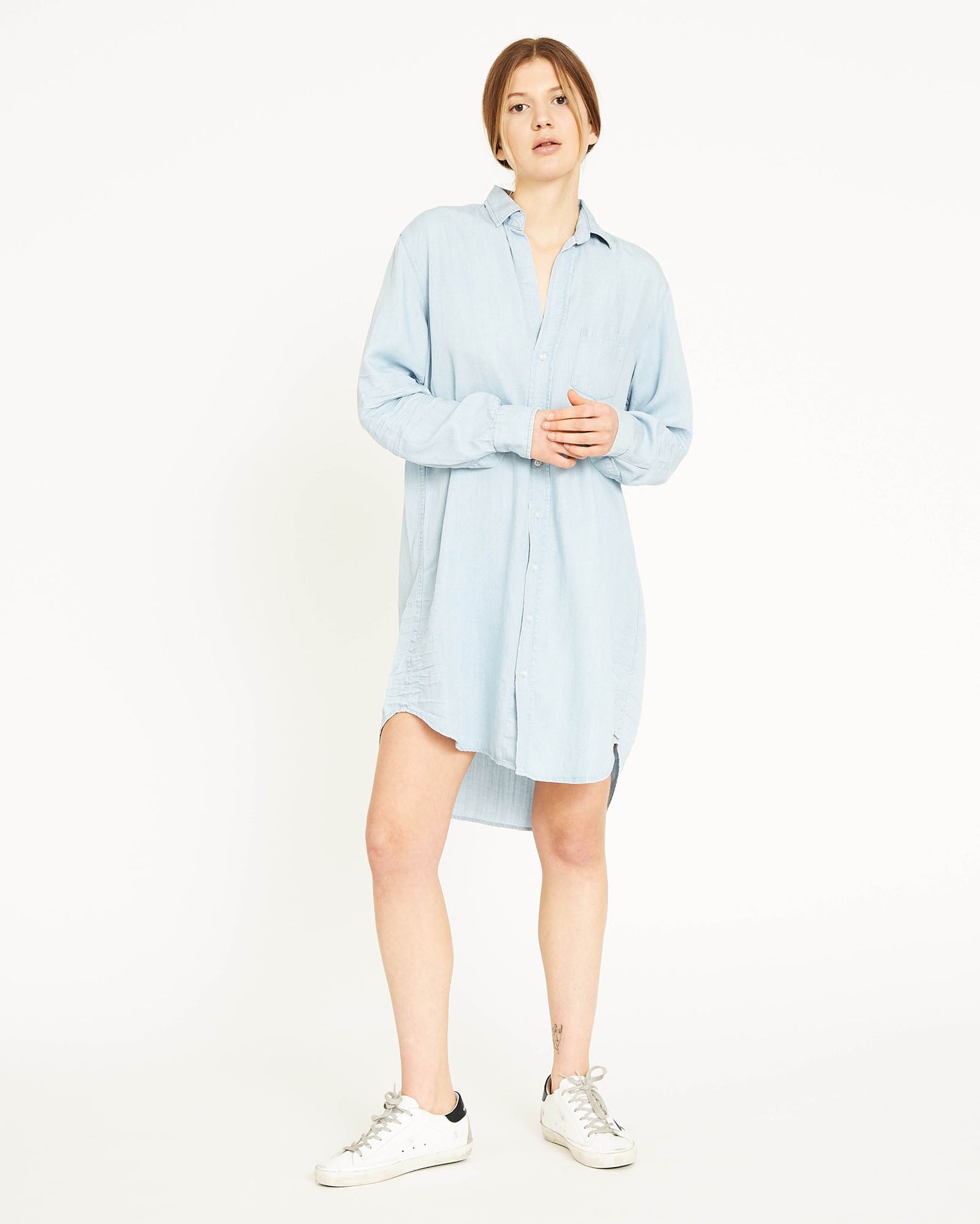 robe-chemise en coton et lyocell KAY