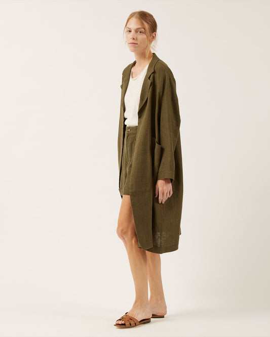 manteau en lin Janaya