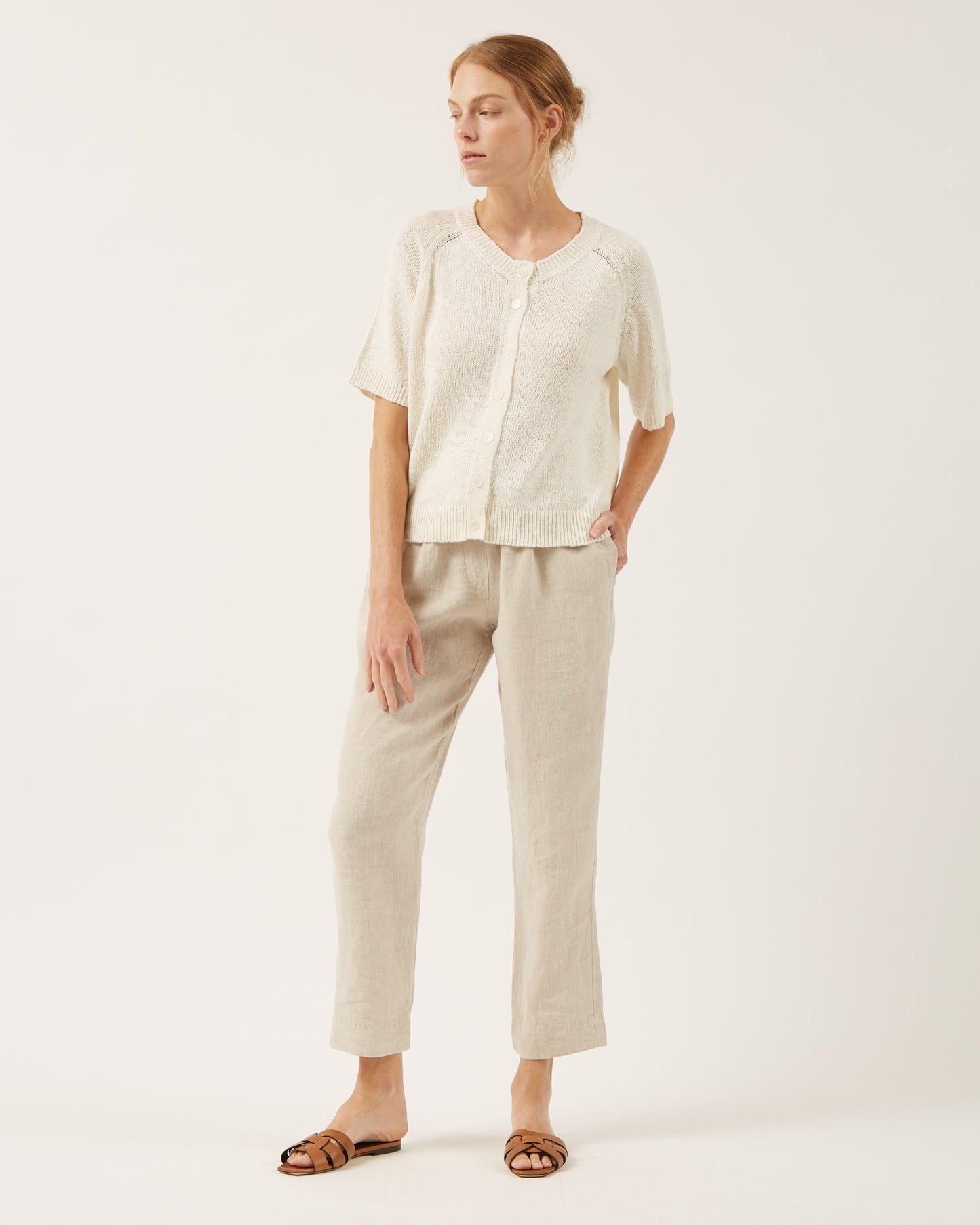 ANIA silk and cotton cardigan