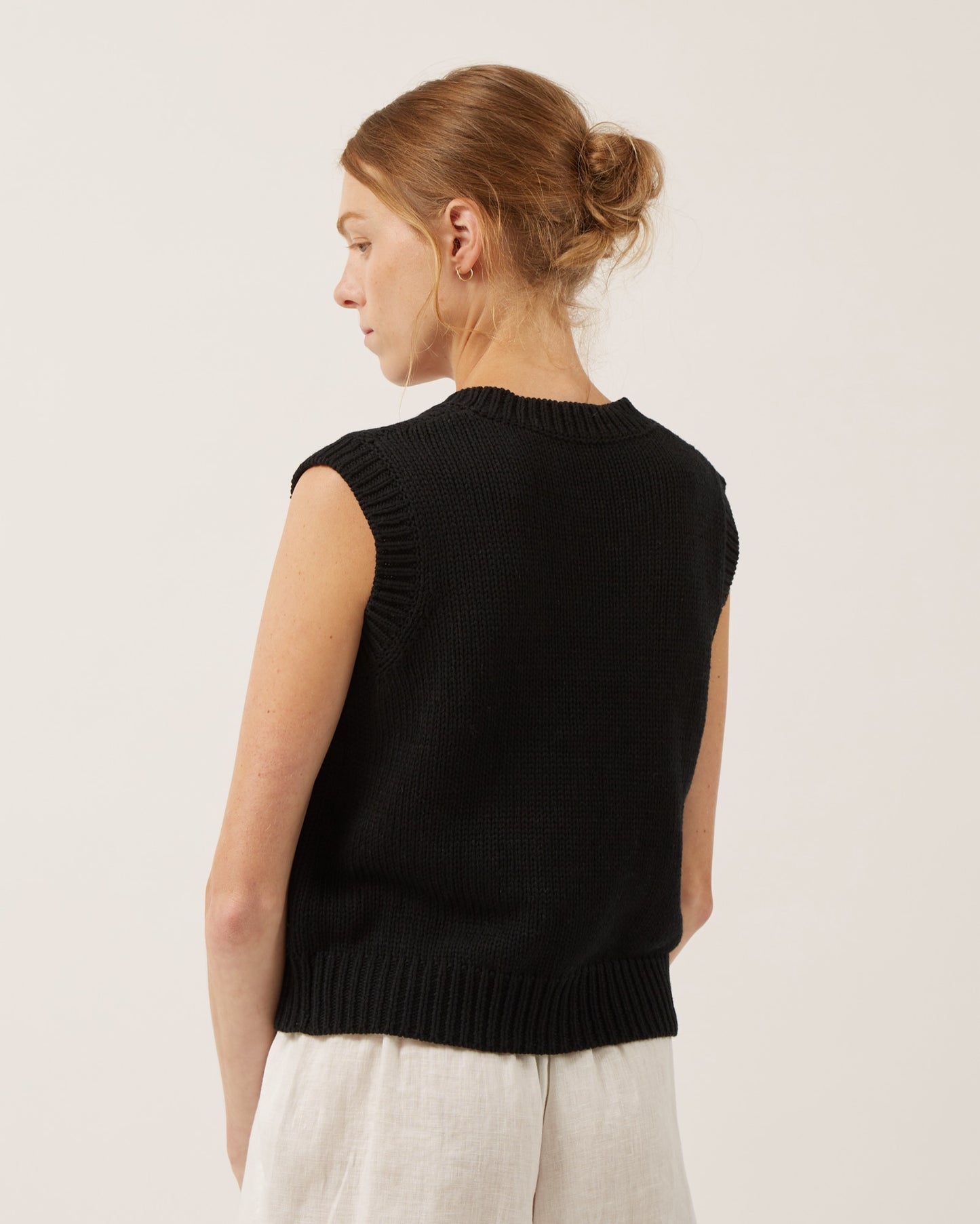 WYNN sleeveless cotton cardigan