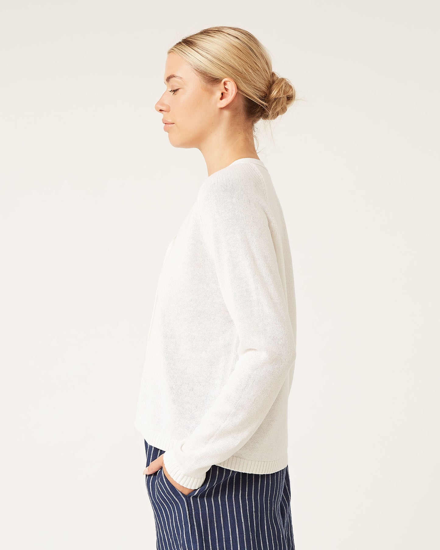 RYDER linen and cotton cardigan