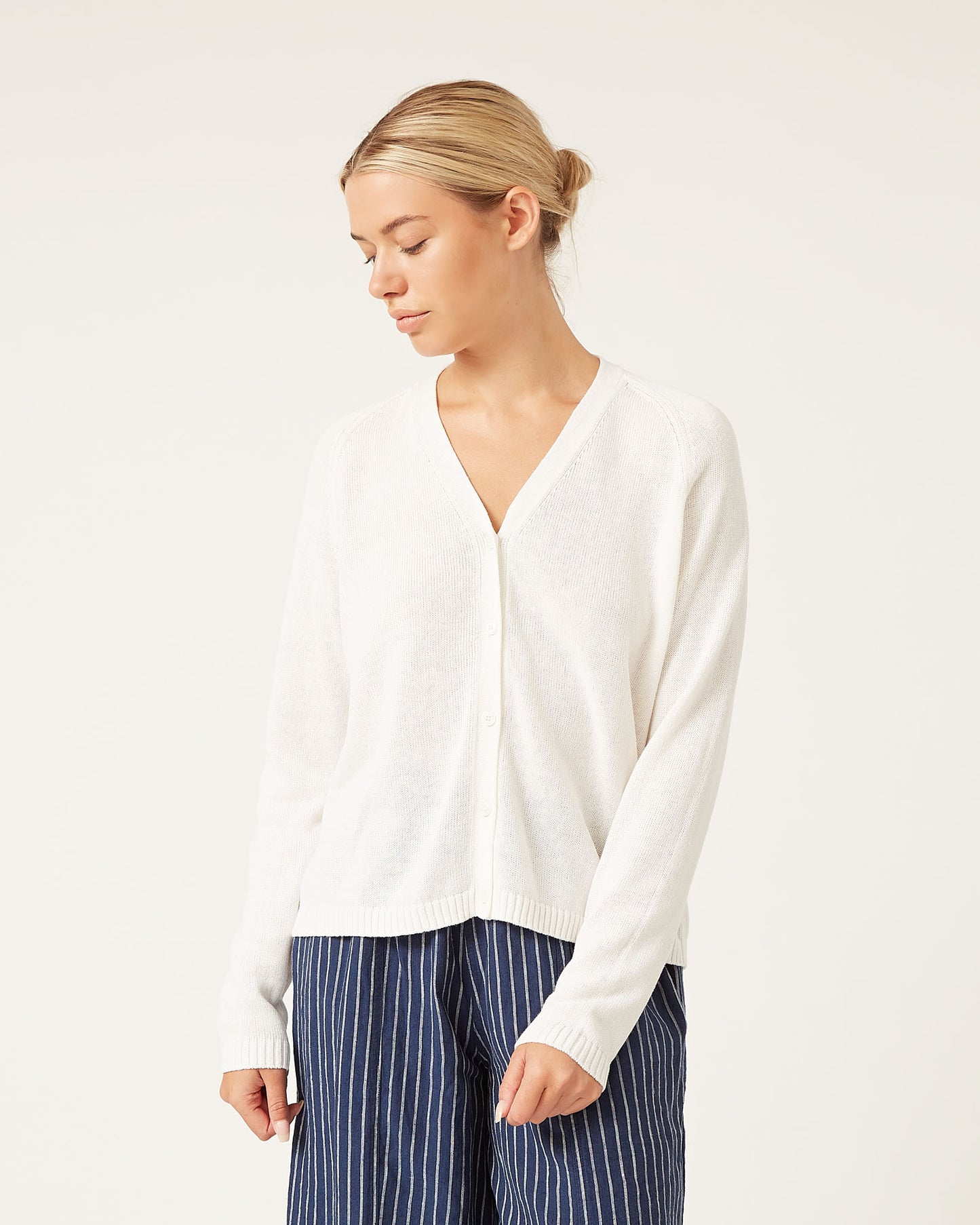 RYDER linen and cotton cardigan