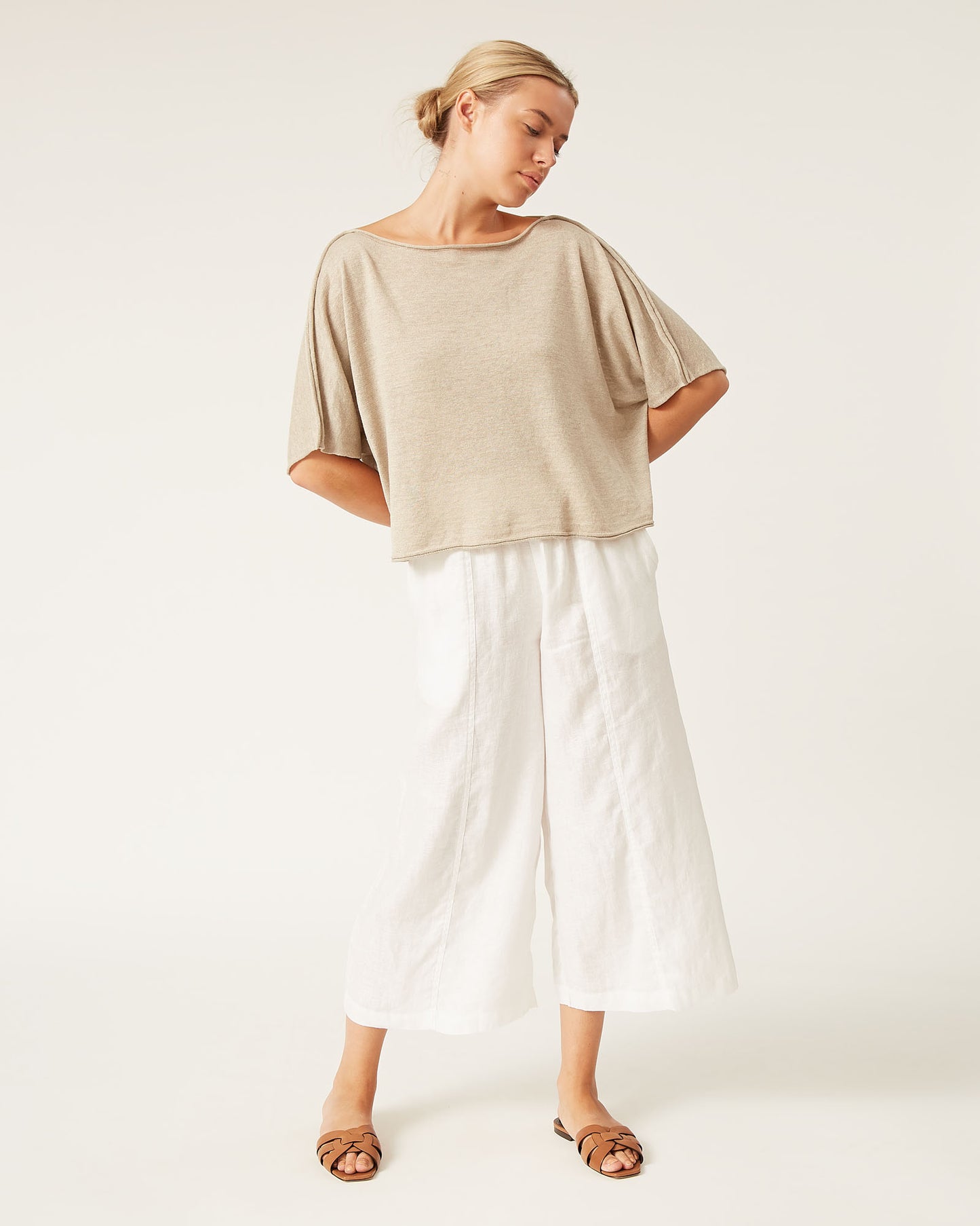 DOMI pants in linen twill