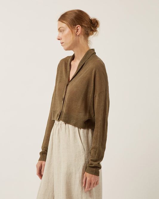 KENDRA linen cardigan
