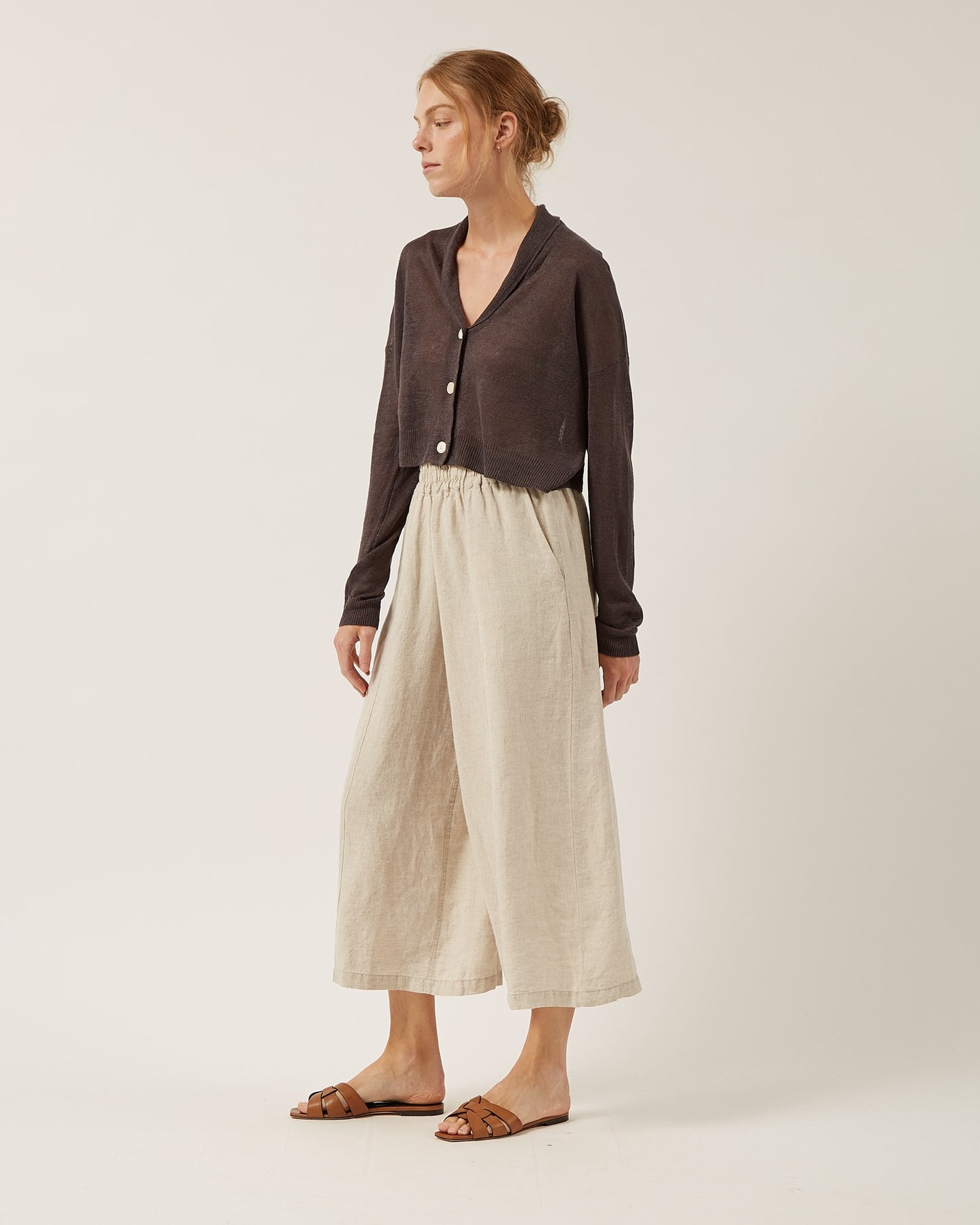 DOMI pants in washed linen