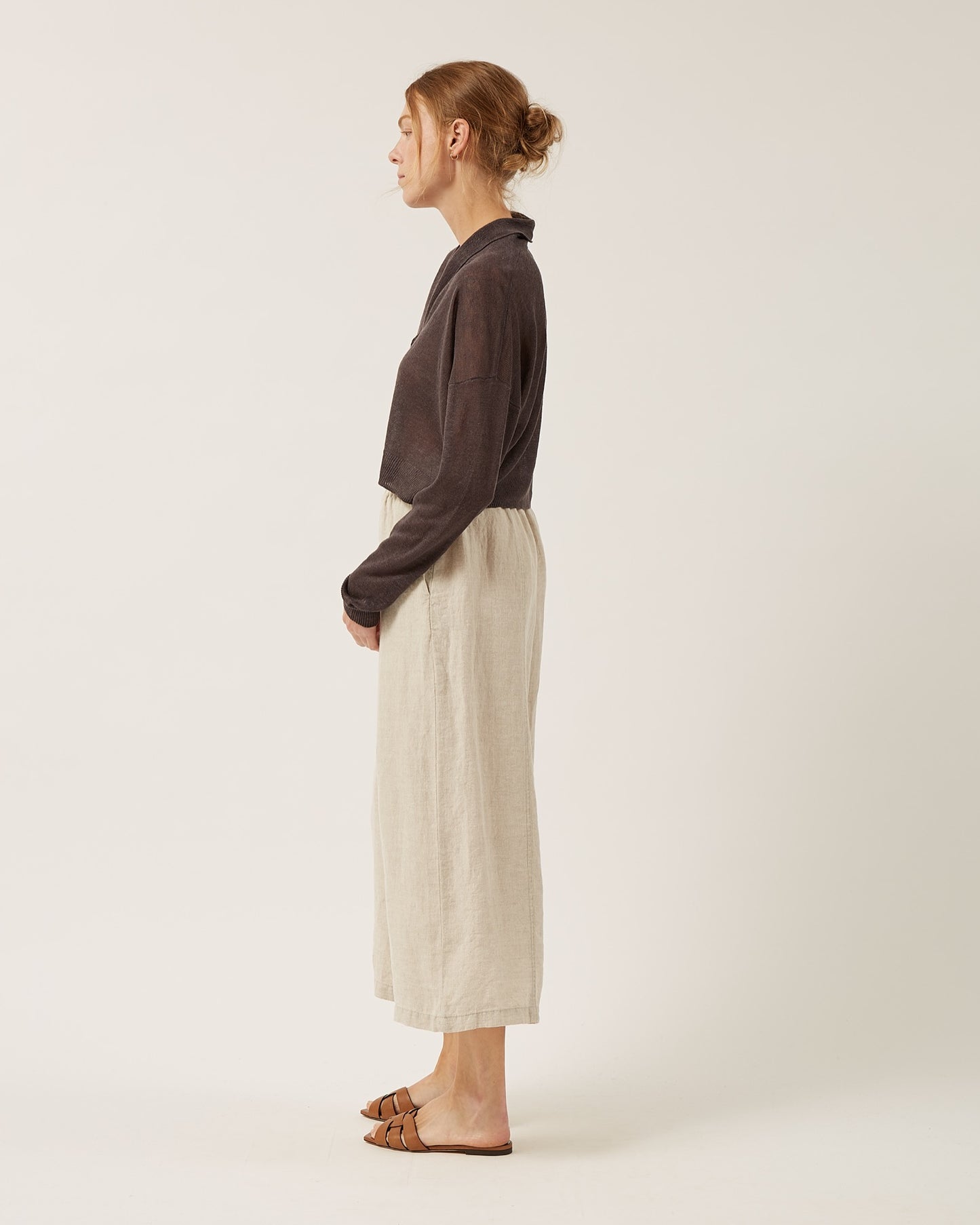 DOMI pants in washed linen