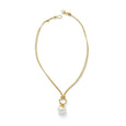 collier Golden Pebble Pearl Pendant - CC&Co