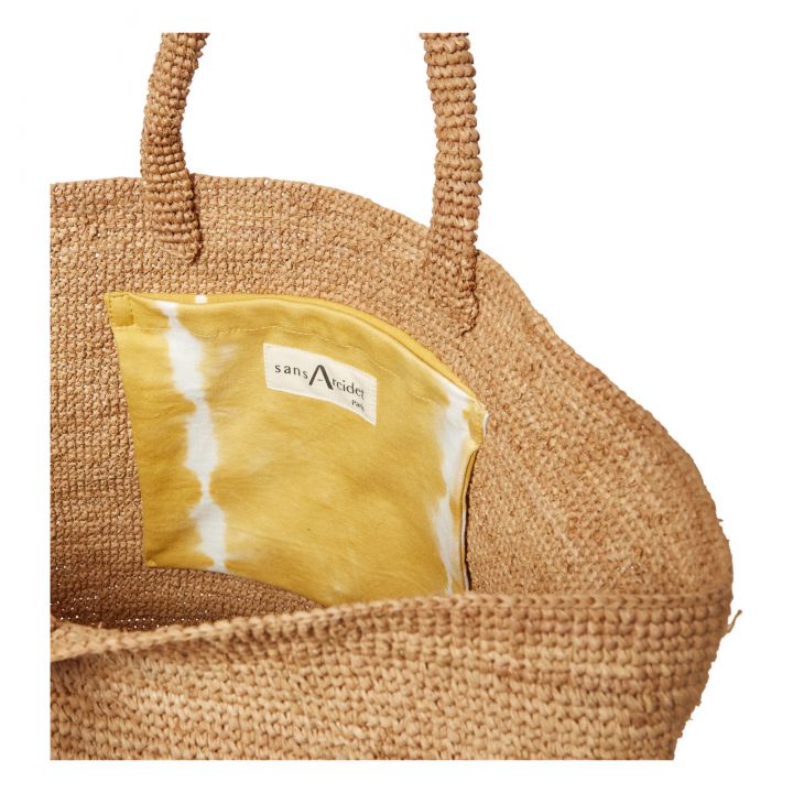 KAPITY large raffia bag (night) - Sans Arcidet