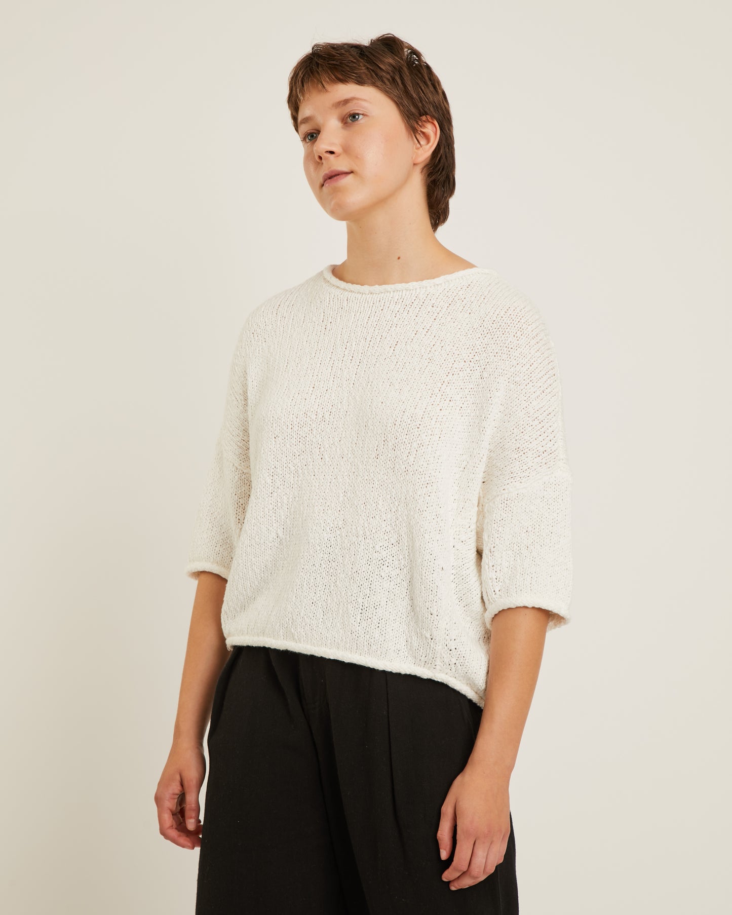 chandail en lin à manches courtes SKIPPER