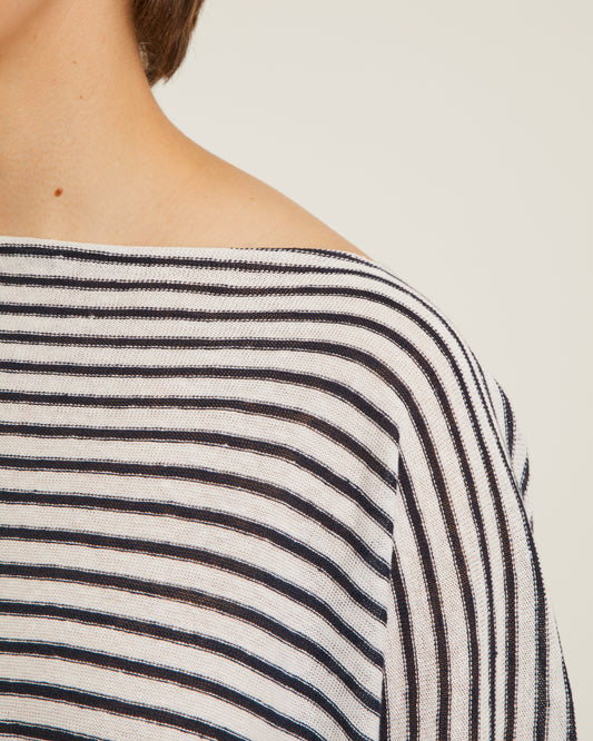 chandail en lin à col bateau ENORA