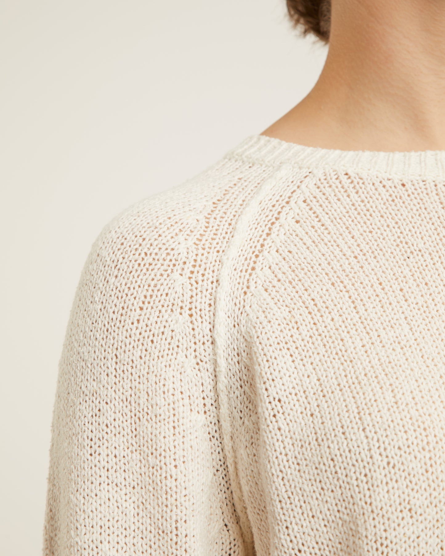 chandail à manches raglan en coton et soie FRIDA