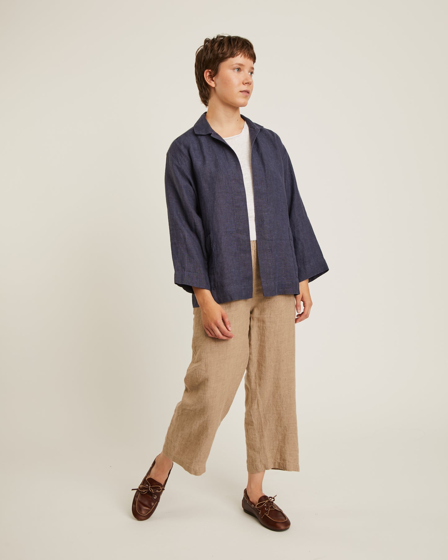 veste en toile de lin chambray FLINT