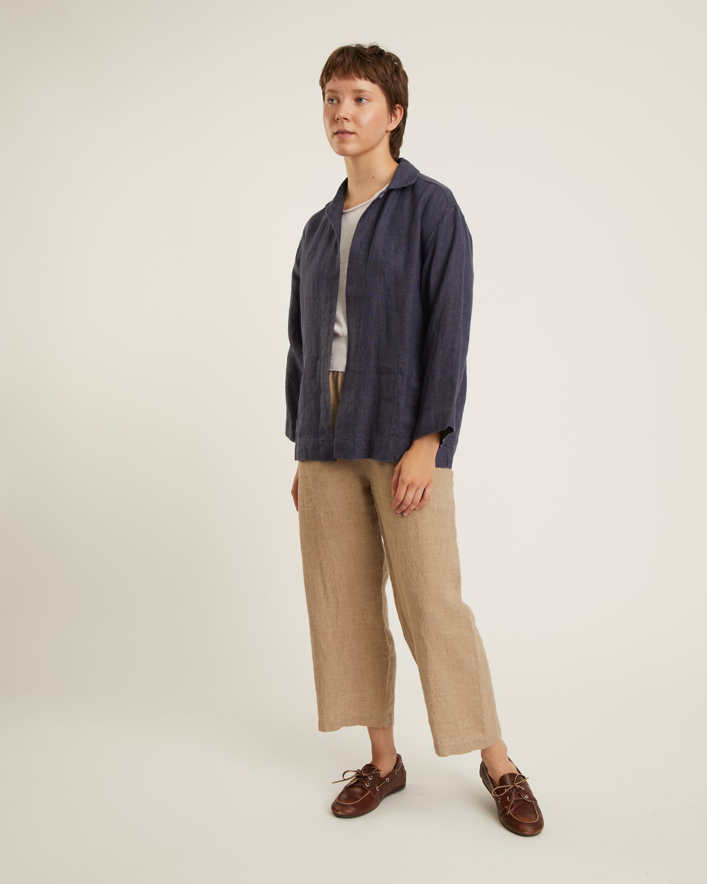 veste en toile de lin chambray FLINT