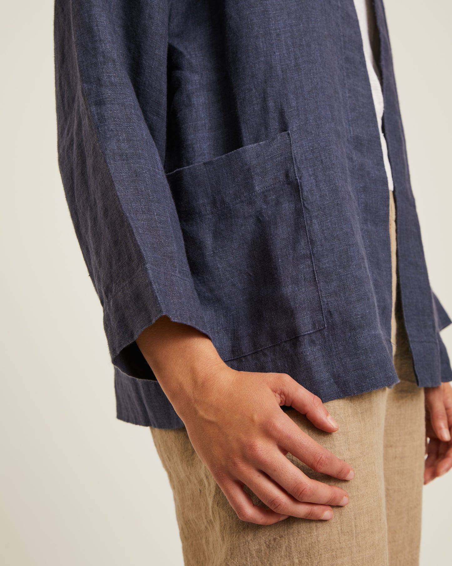 veste en toile de lin chambray FLINT