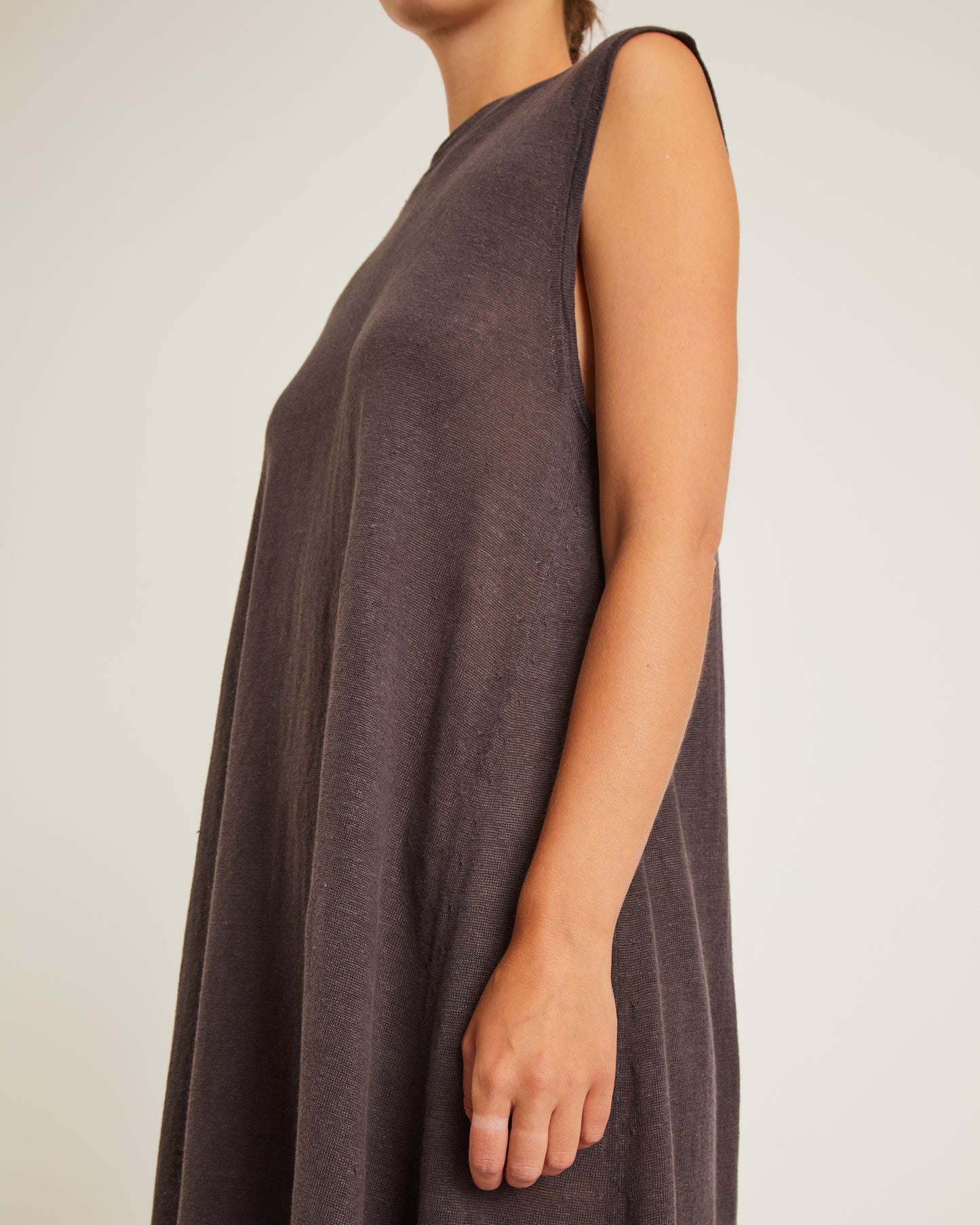 robe évasée en maille de lin ERYA