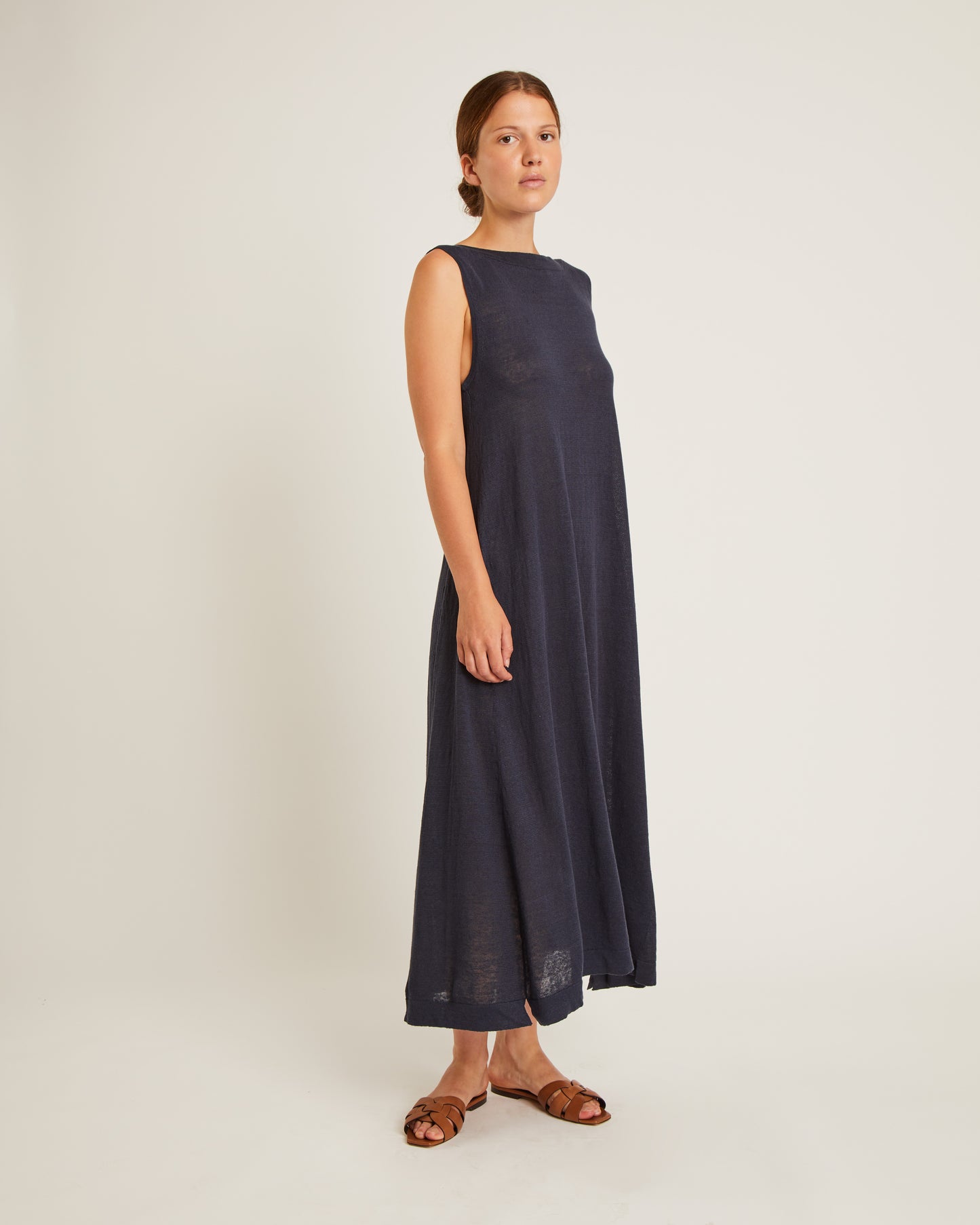 robe évasée en maille de lin ERYA