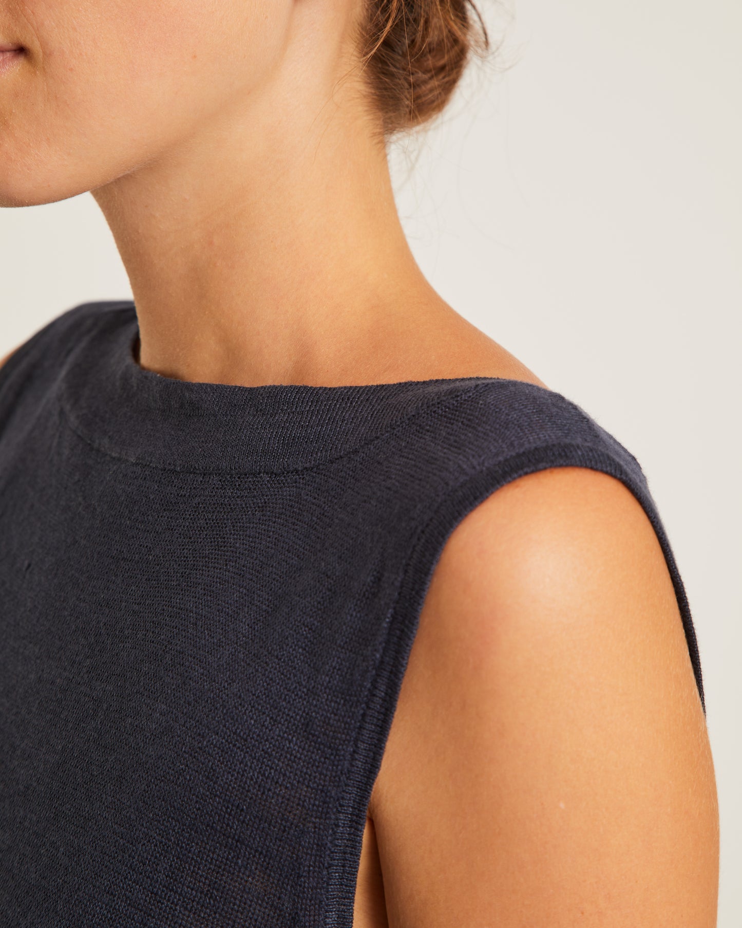 robe évasée en maille de lin ERYA