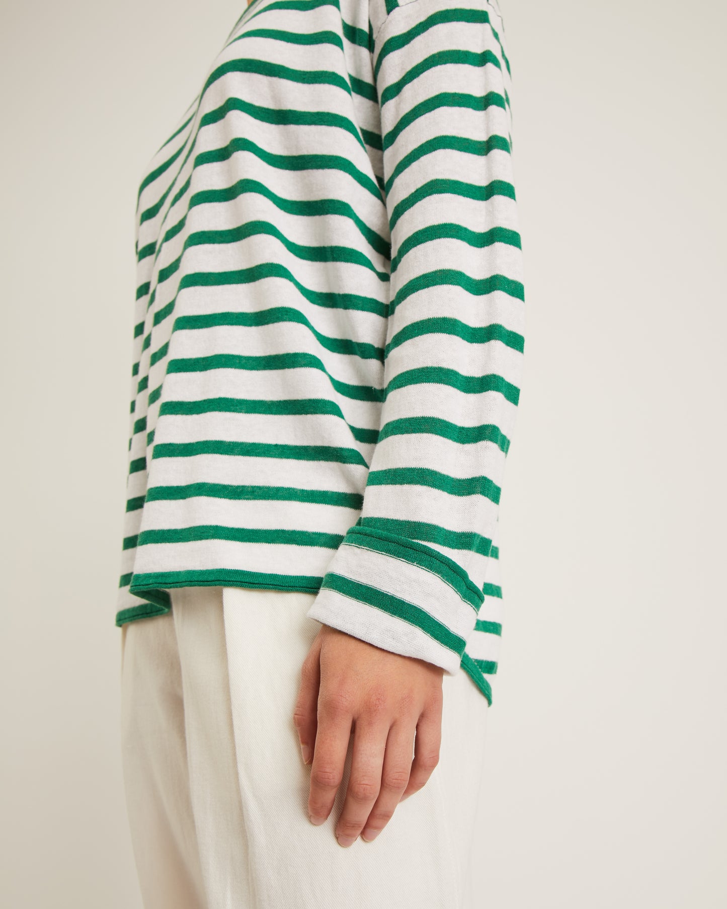 Freddie linen and cotton sweater