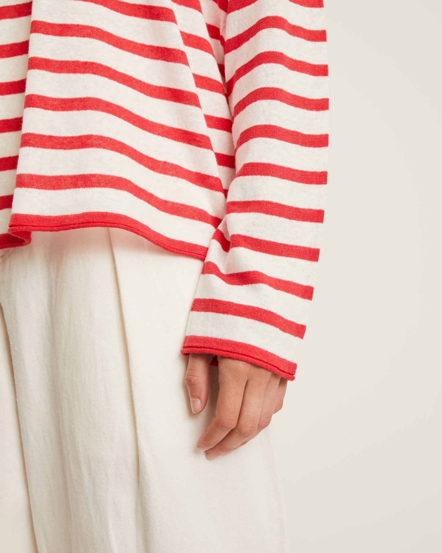 Freddie linen and cotton sweater