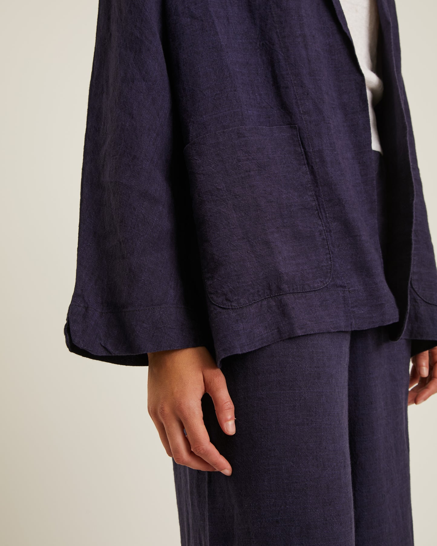 veste AMELIA en lin lavé