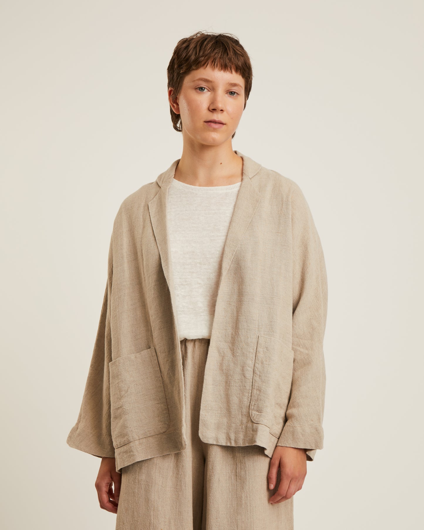 veste AMELIA en lin lavé