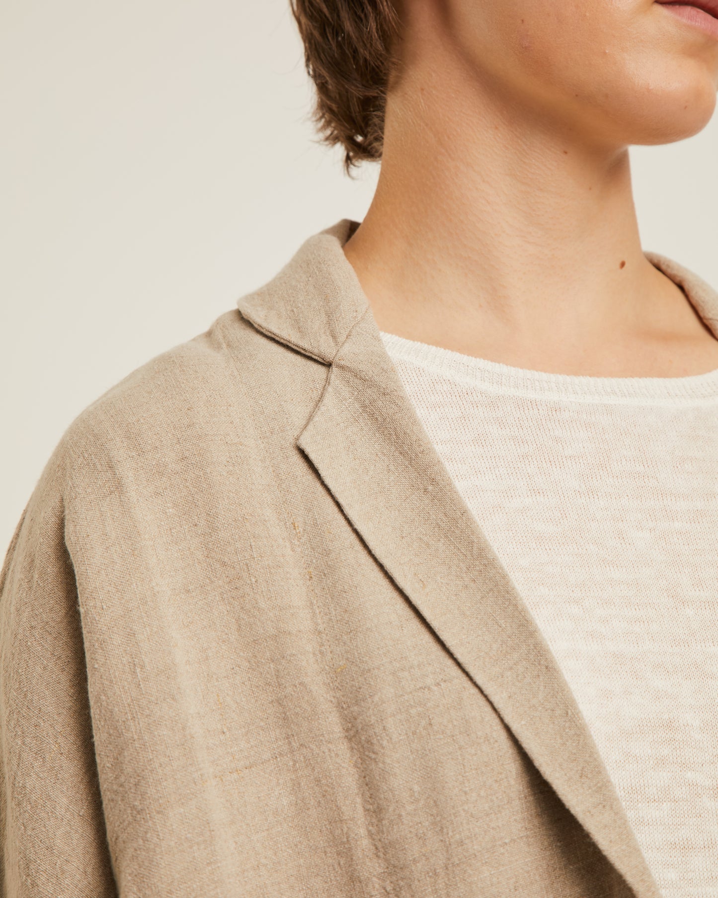 veste AMELIA en lin lavé