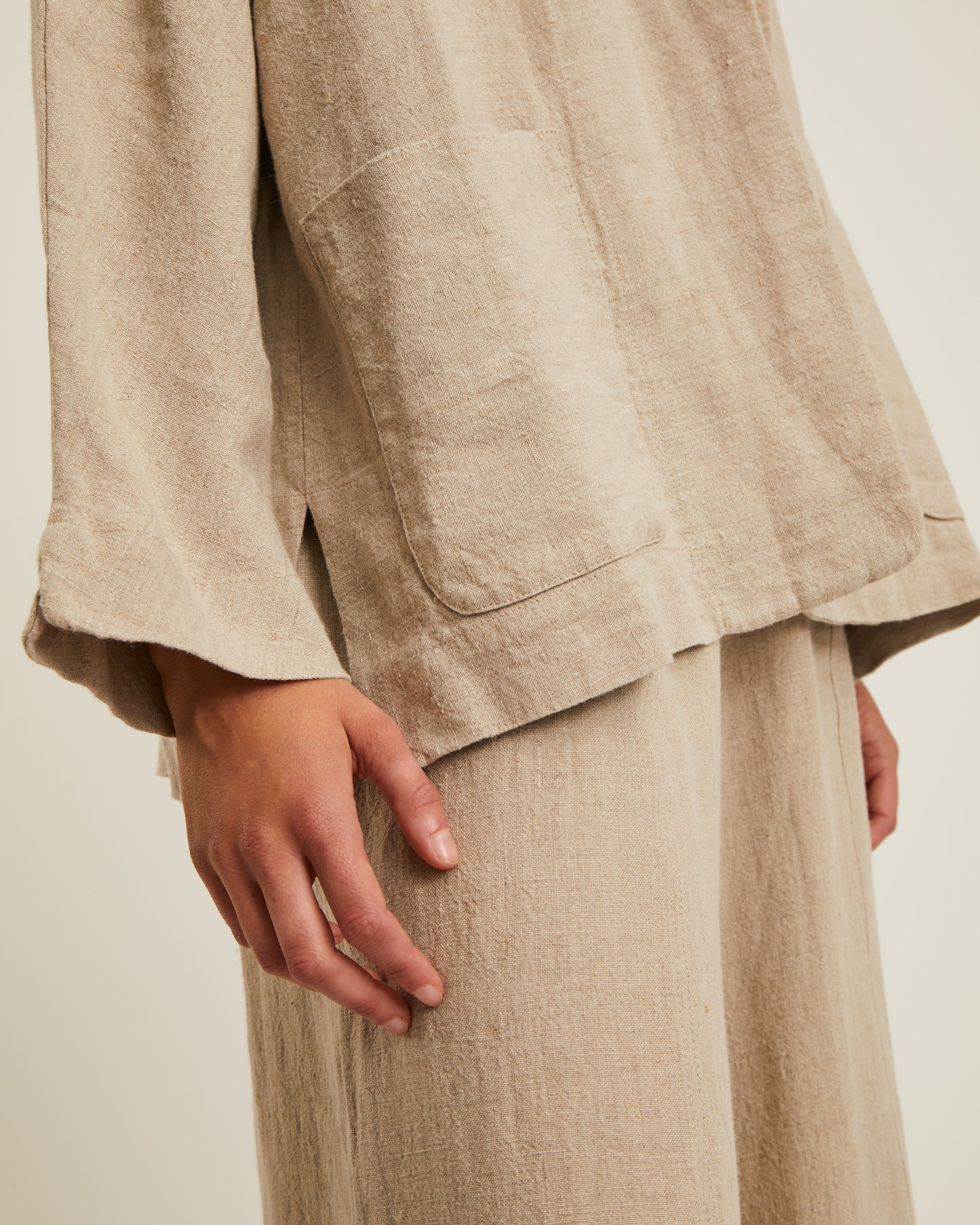 veste AMELIA en lin lavé
