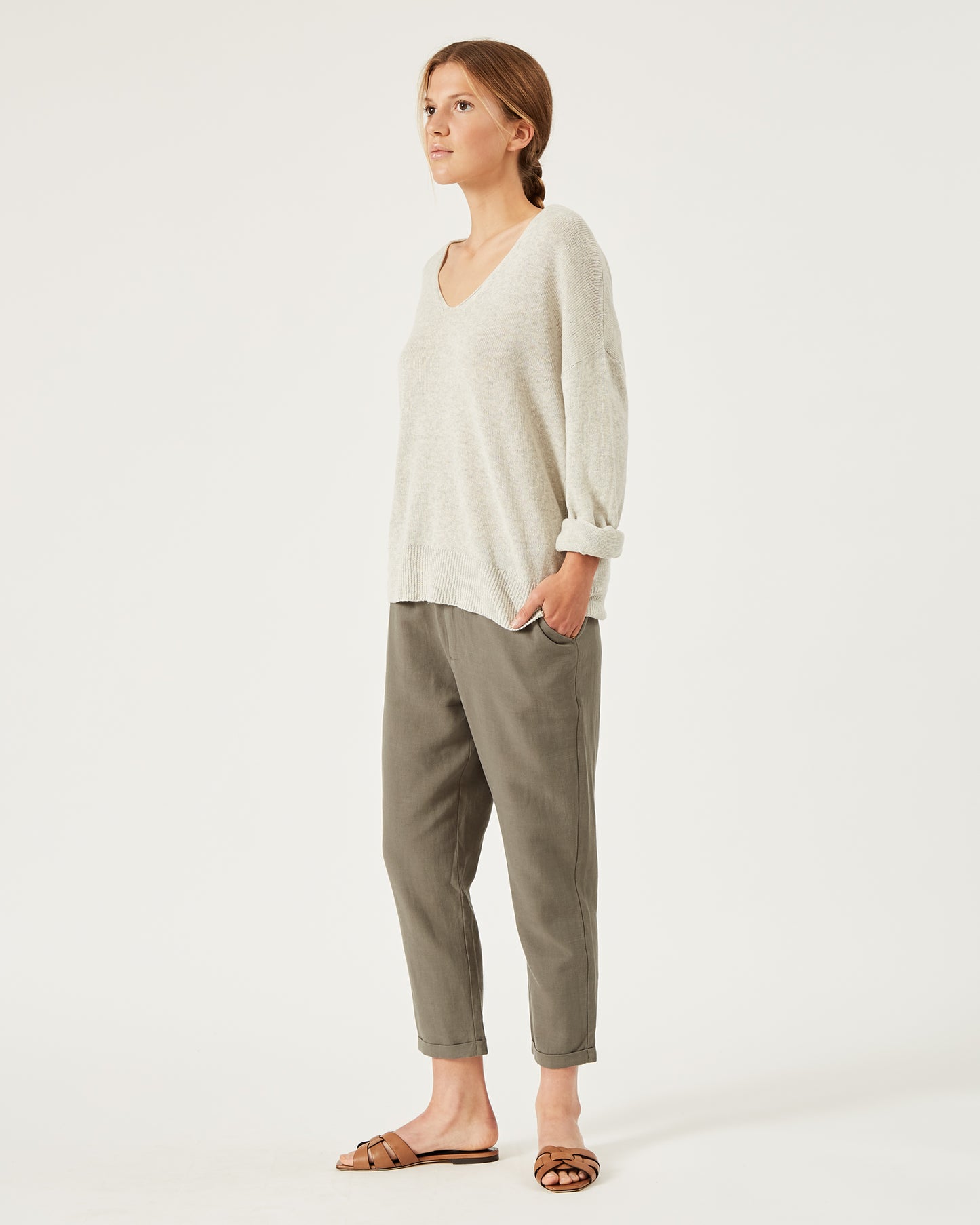 linen and cotton sweater RIAH