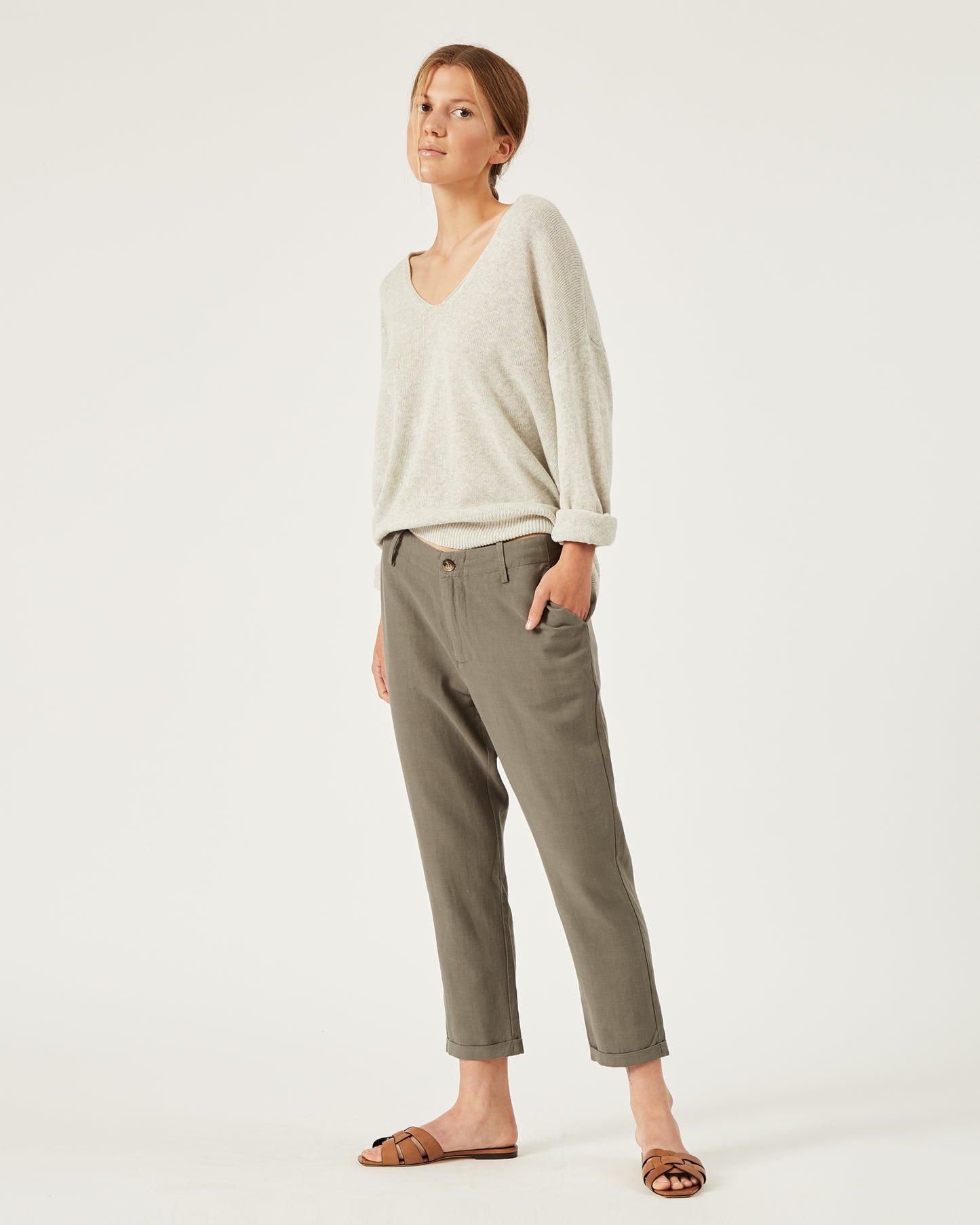 linen and cotton sweater RIAH