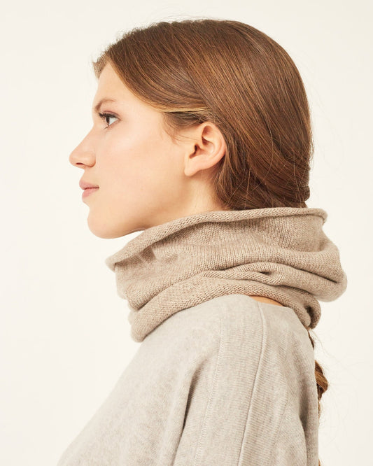 RENNE wool and cashmere neck warmer