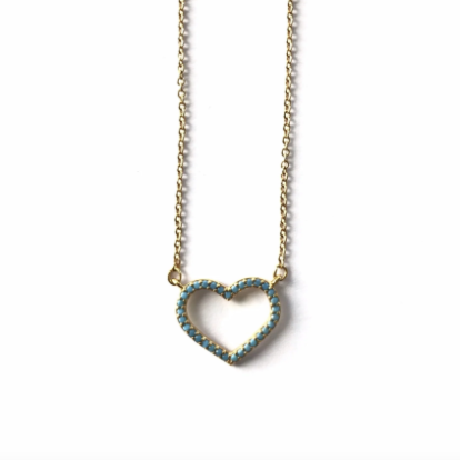 collier Coeur turquoise - Standout